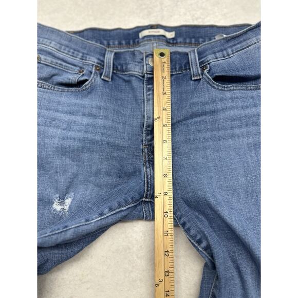 Levis Boyfriend Jeans Womens 31 Distressed Denim 31/27 - Picture 4 of 11